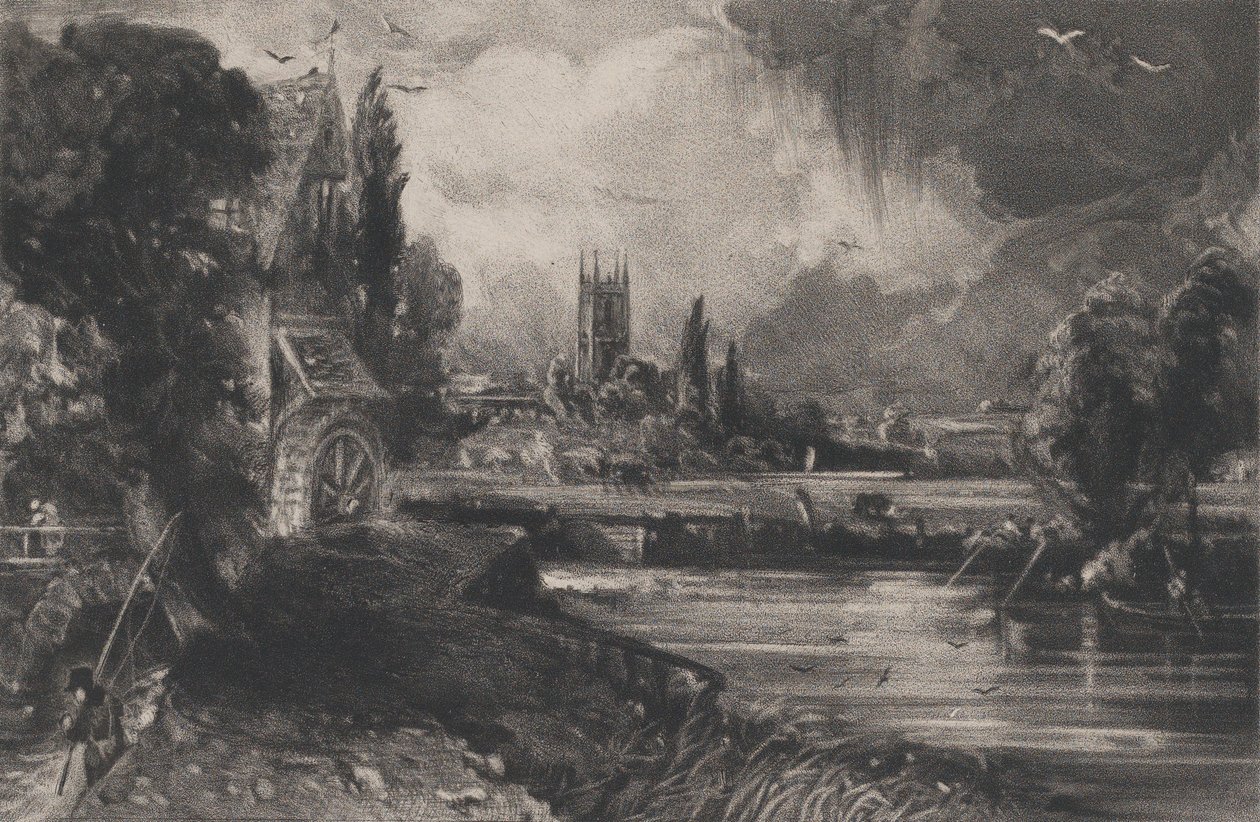 Młyn, 1832. autorstwa David Lucas