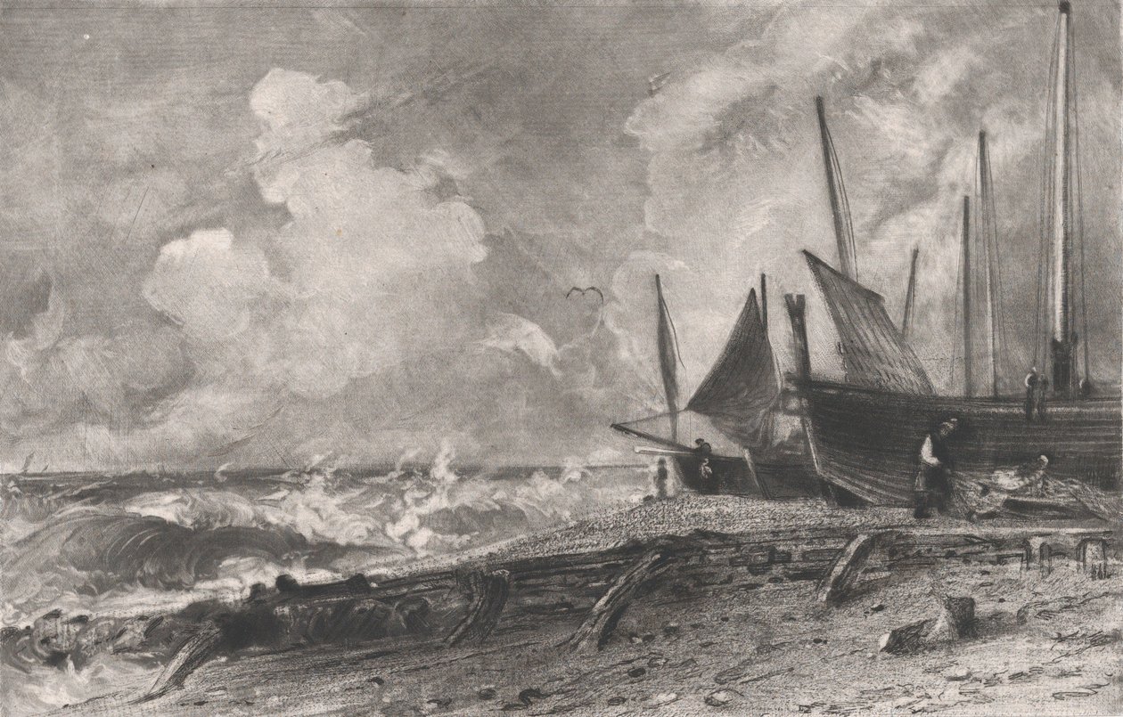 Plaża morska, 1830. autorstwa David Lucas