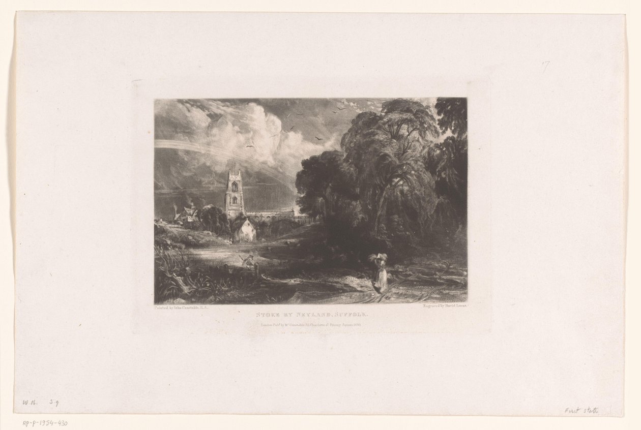 Widok na Stoke-by-Nayland Stoke by Nayland, Suffolk (tytuł na obiekcie) autorstwa David Lucas