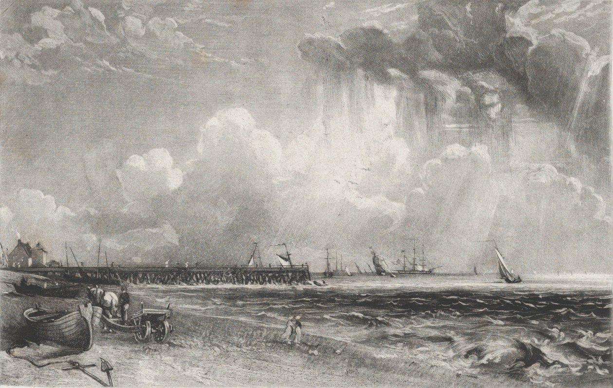 Yarmouth, Norfolk, 1830. autorstwa David Lucas