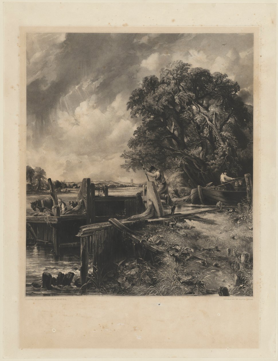 Zamek autorstwa David Lucas after John Constable