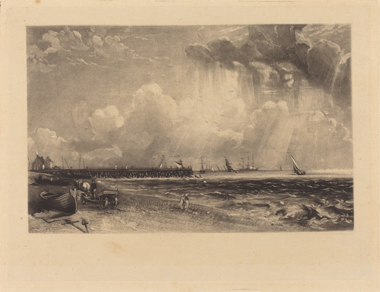 Yarmouth, Norfolk autorstwa David Lucas after John Constable
