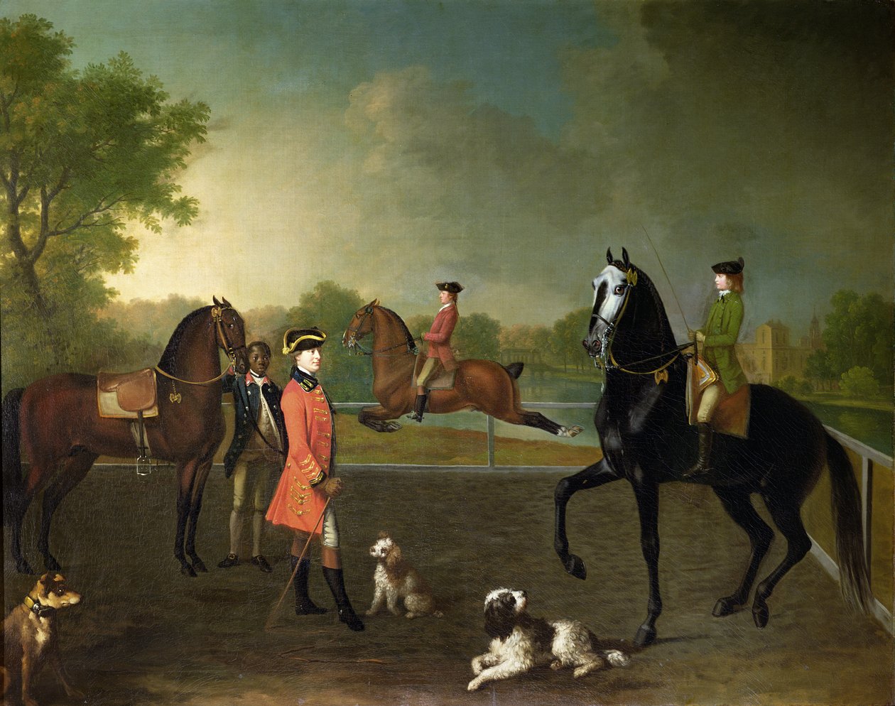 Henryk, 10. hrabia Pembroke i jego syn Jerzy August, Lord Herbert (1759-1827) autorstwa David Morier