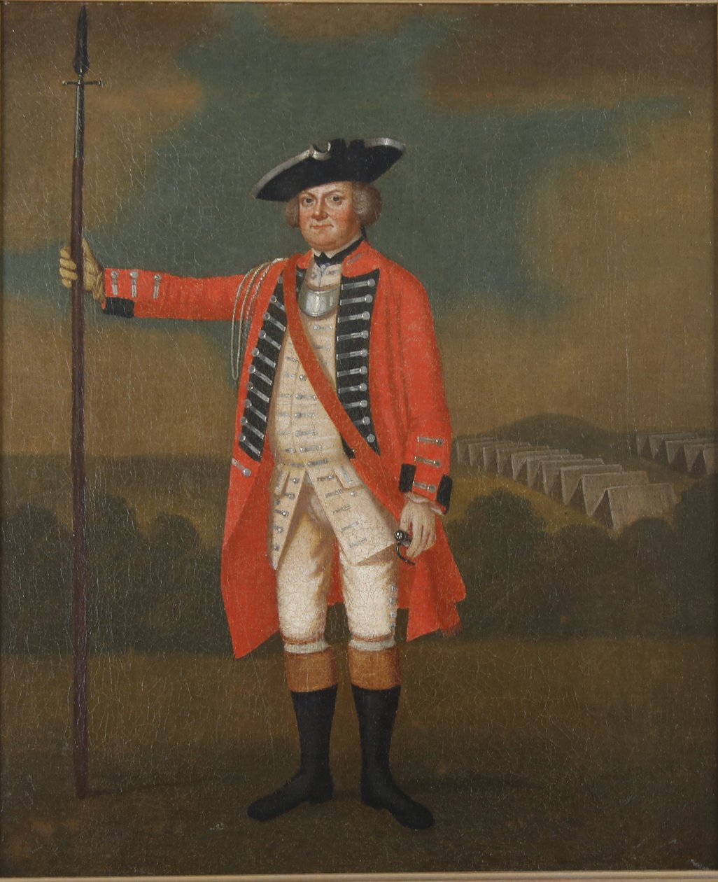 Portret brytyjskiego oficera piechoty, ok. 1740-50 autorstwa David Morier