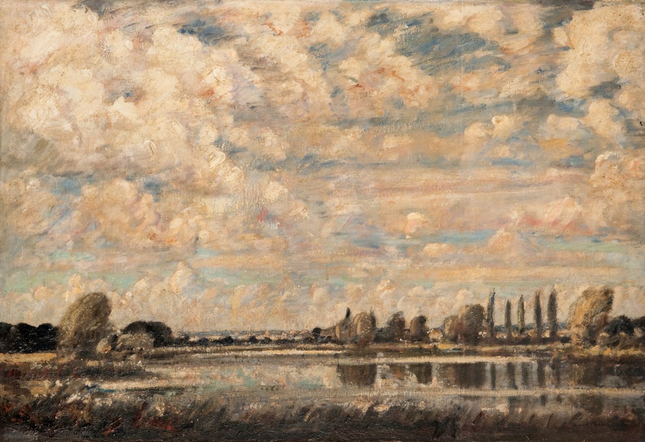 Scena nad rzeką (olej na płótnie) autorstwa David Muirhead