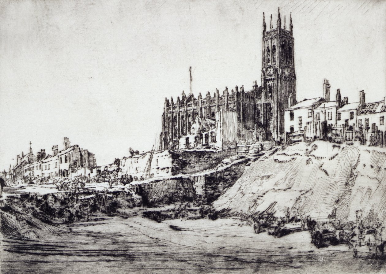 York Road, Leeds (akwaforta) autorstwa David Muirhead Bone