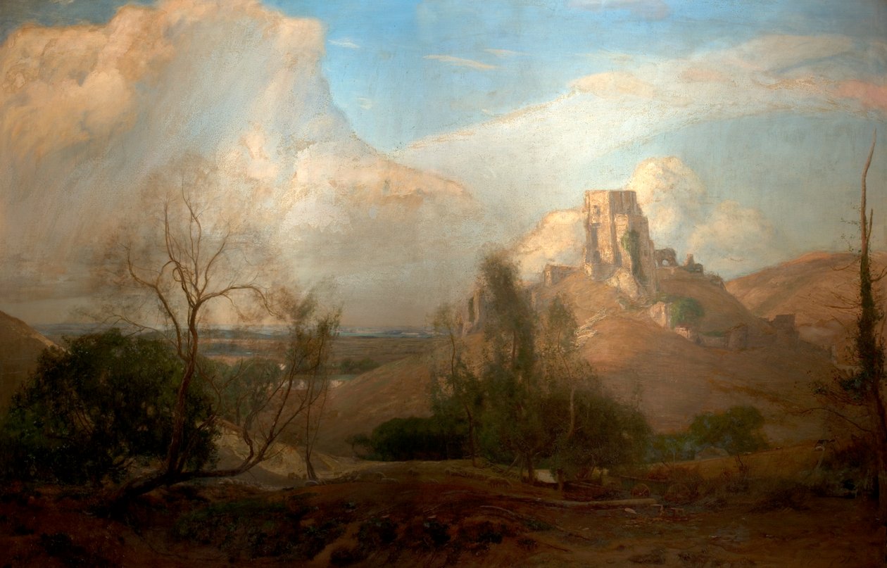 Długo potem, zamek Corfe, Dorset, 1894 autorstwa David Murray