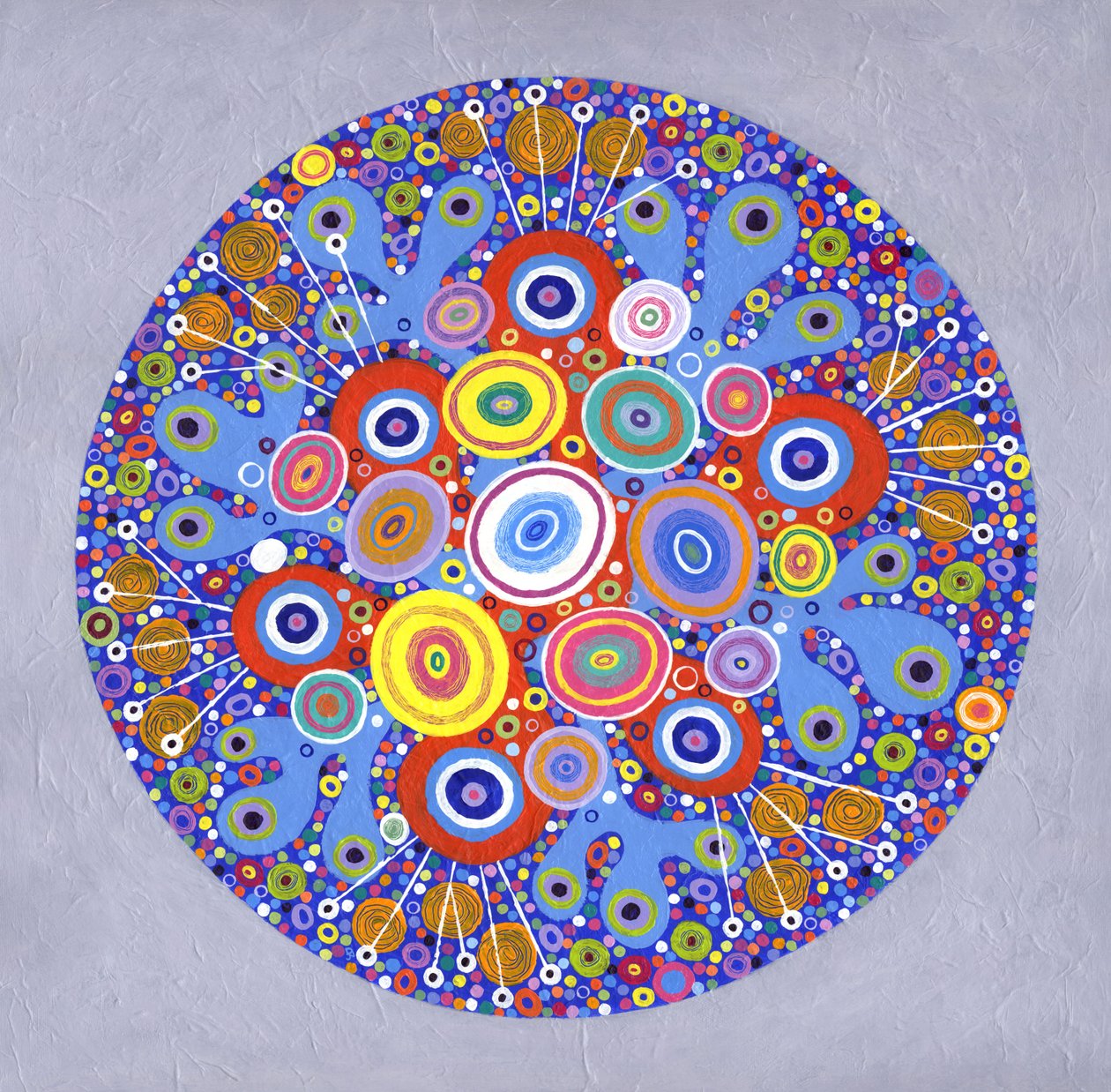 Mandala 1, 2016 (akryl na płótnie) autorstwa David Newton