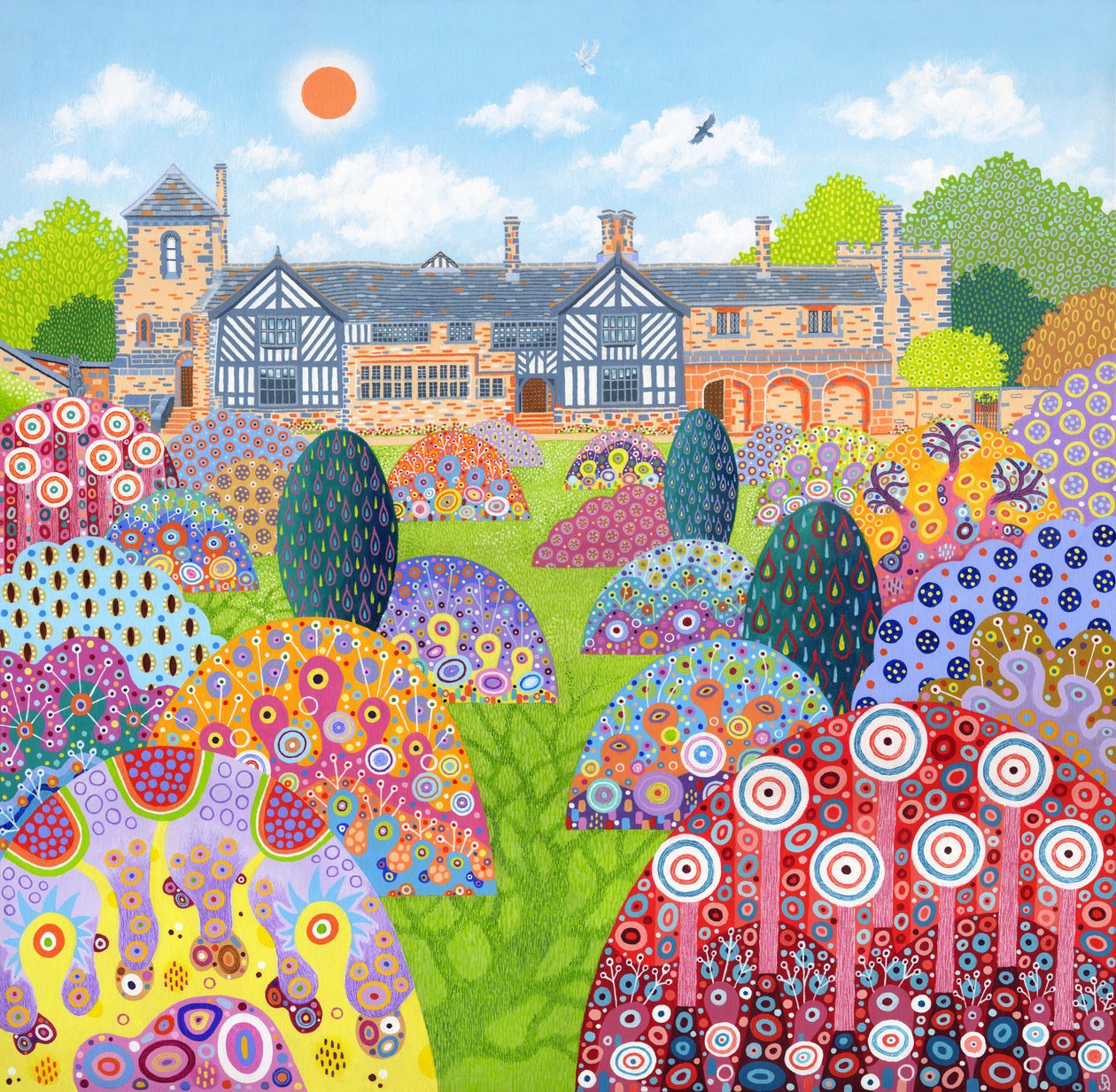 Shibden Hall Sun, 2022 r. autorstwa David Newton