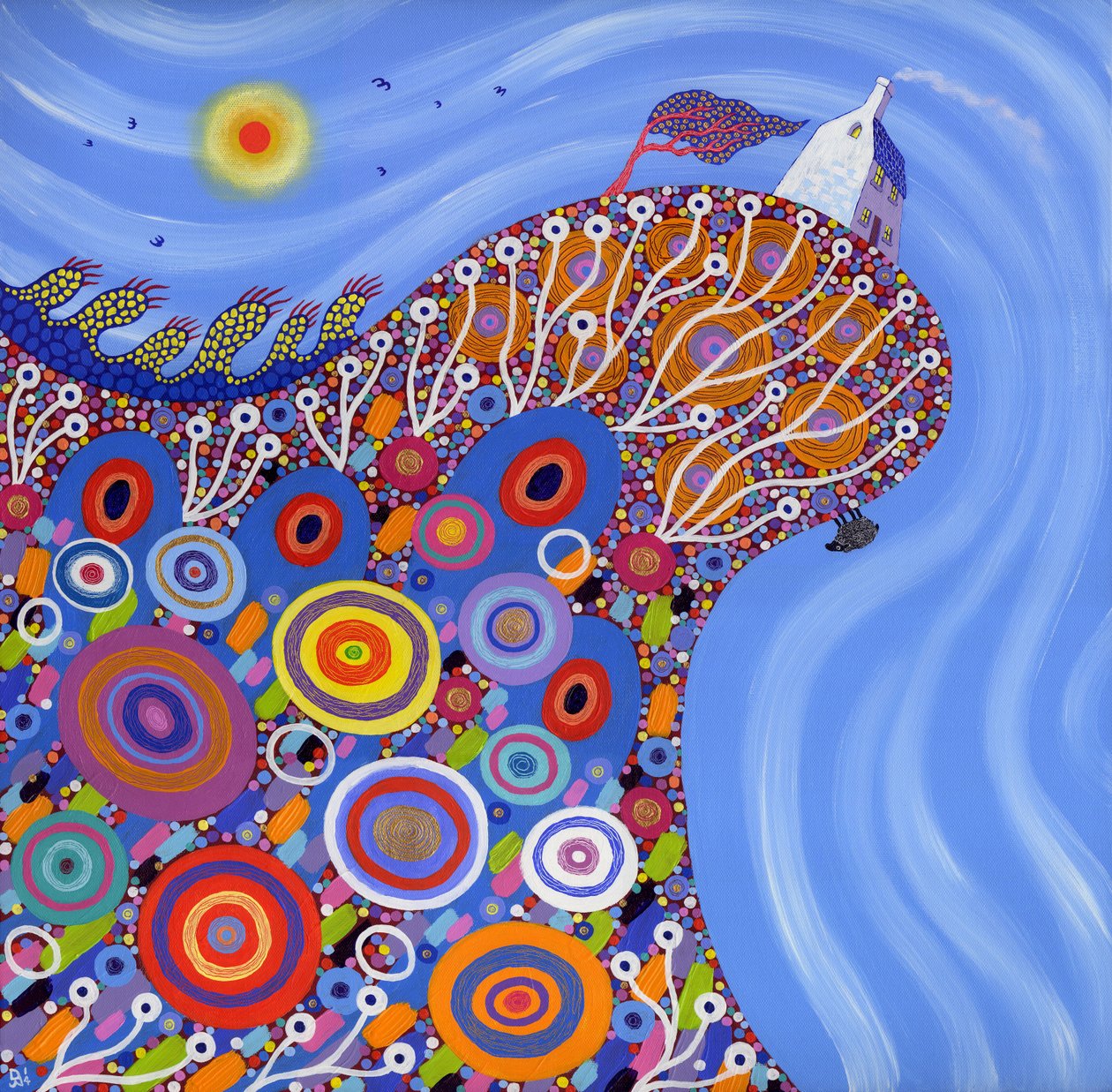 The Very Precarious Sheep, 2014 autorstwa David Newton
