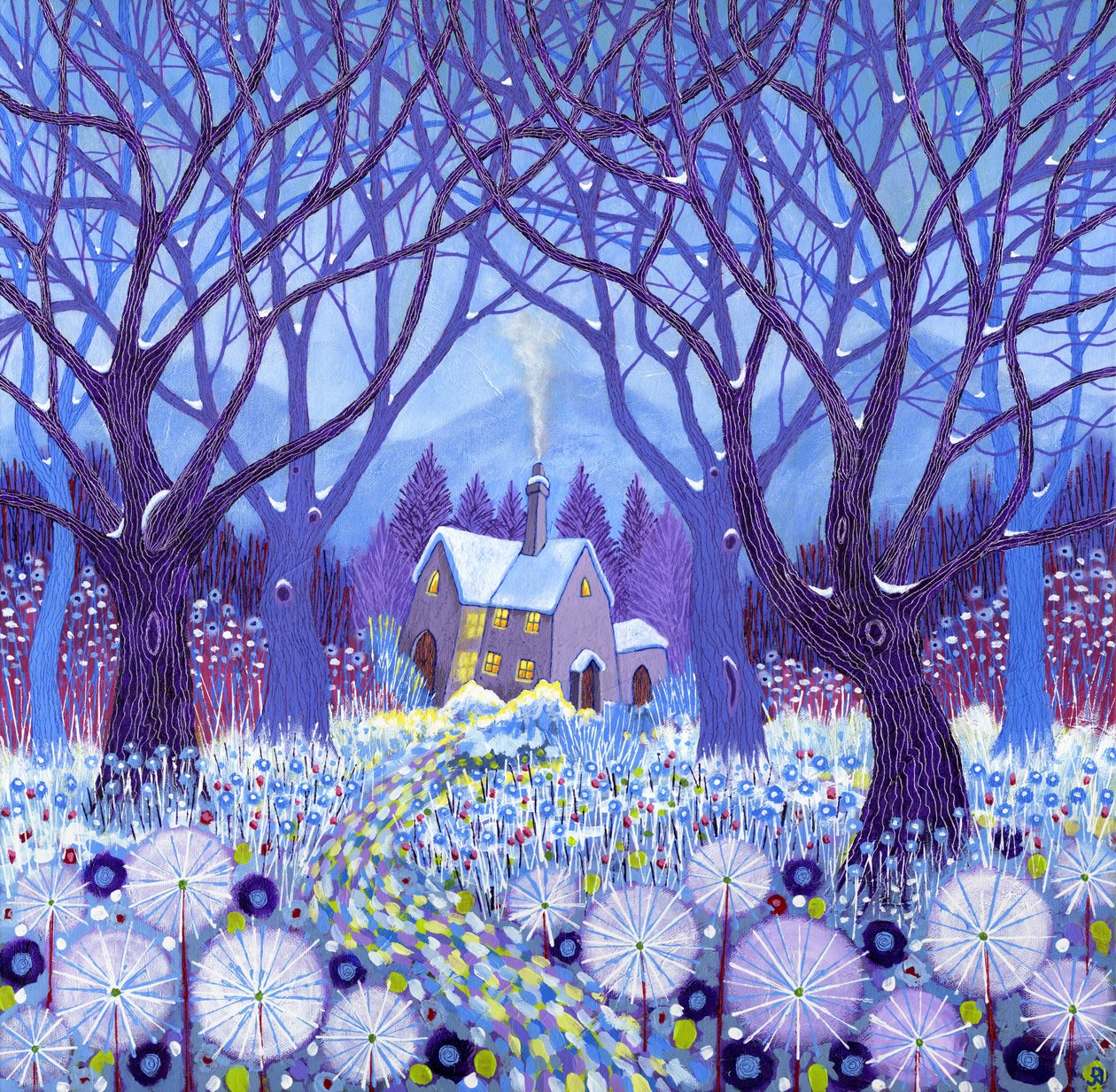 Winterlands, 2012 (akryl na płótnie) autorstwa David Newton