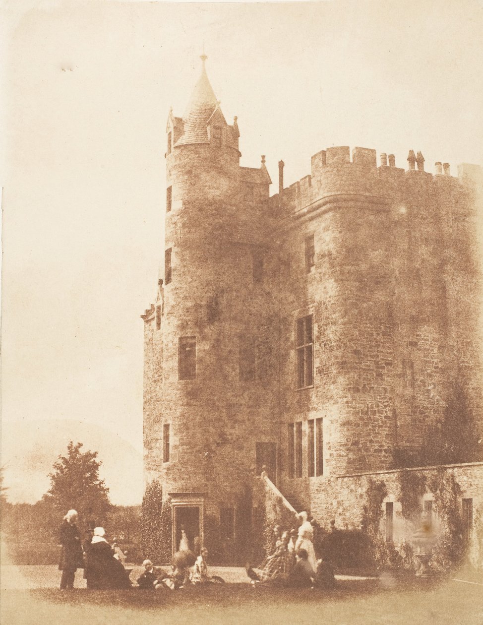 Wieże Bonaly, 1843-47. Twórcy: David Octavius Hill, Robert Adamson, Hill & Adamson. autorstwa Hill and Adamson