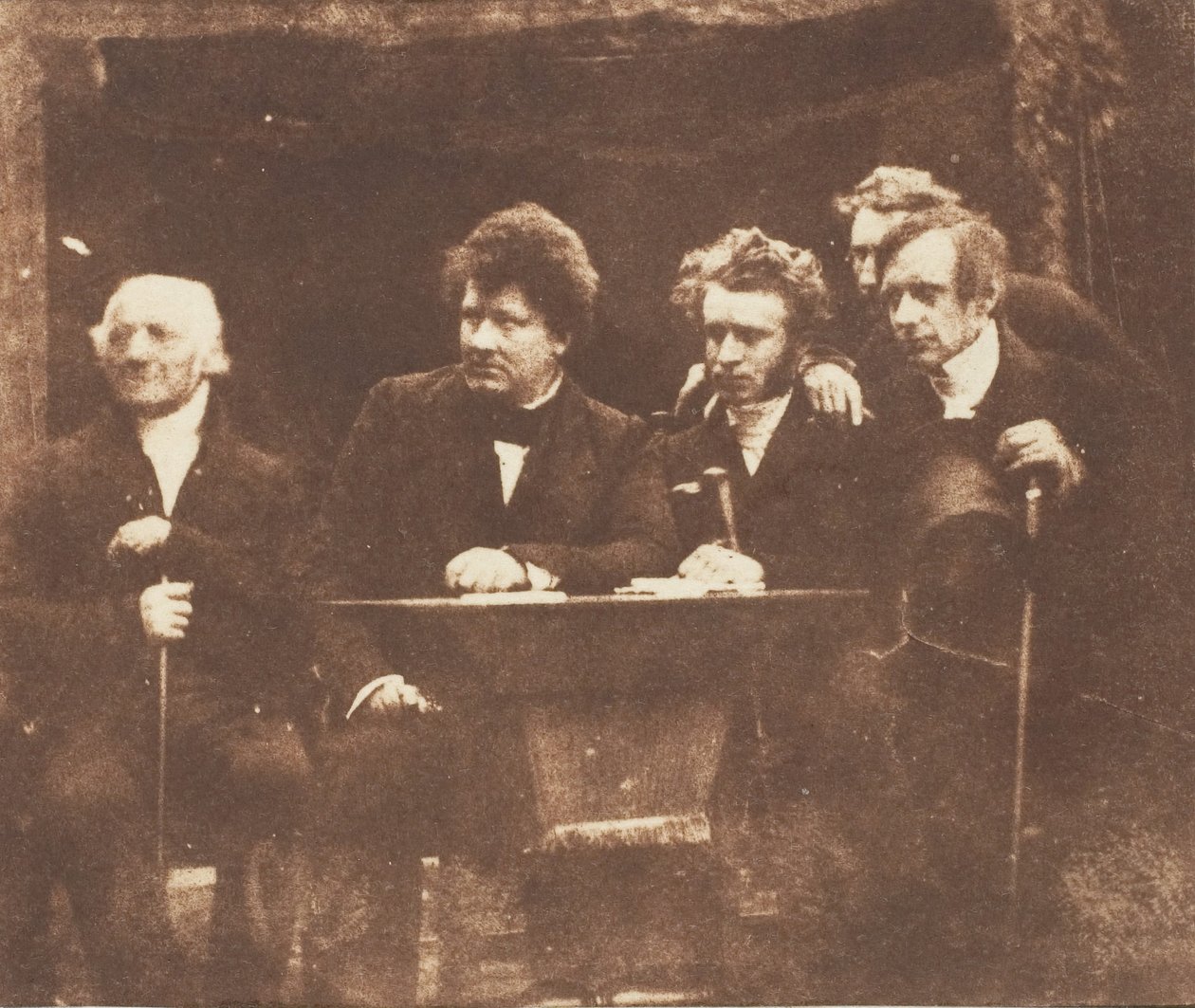 Cunningham, Begg, John Hamilton, Guthrie, 1843-47. Twórcy: David Octavius Hill, Robert Adamson, Hill & Adamson. autorstwa Hill and Adamson