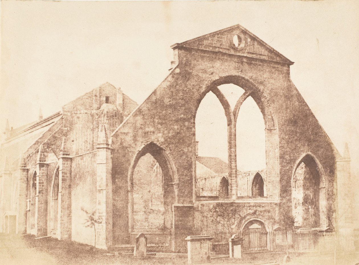 Edynburg. Cmentarz Szarych Braci, 1843-47. Twórcy: David Octavius Hill, Robert Adamson, Hill & Adamson. autorstwa Hill and Adamson