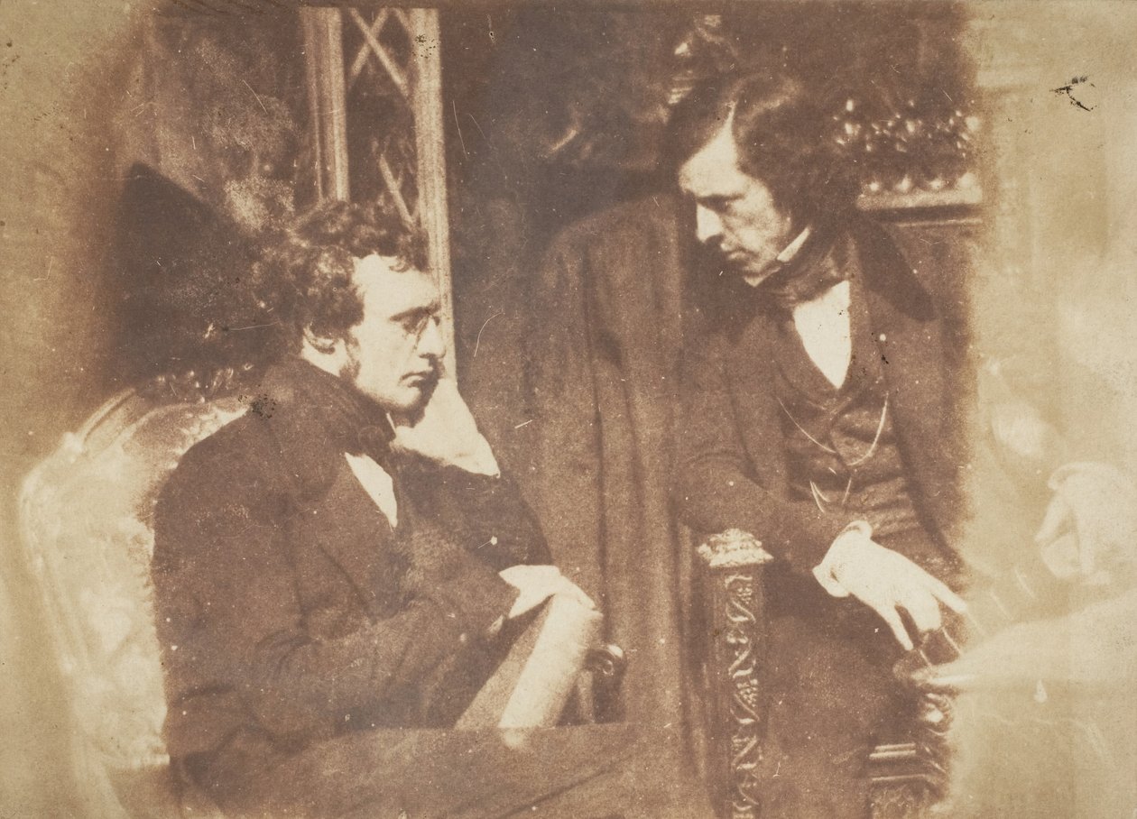 George Gilfillan i Samuel Brown, 1843-47. Twórcy: David Octavius Hill, Robert Adamson, Hill & Adamson. autorstwa Hill and Adamson
