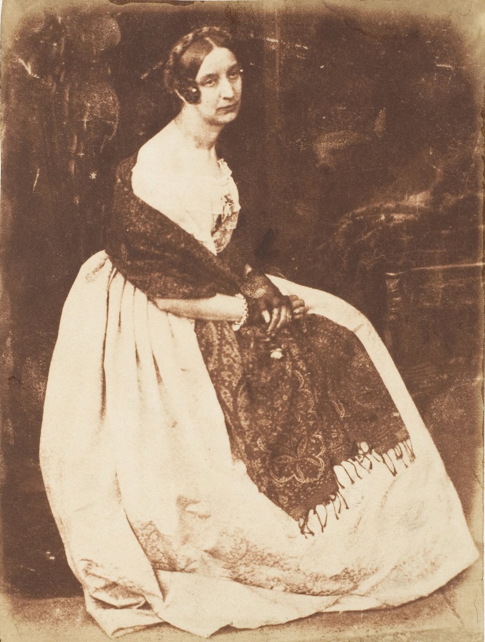 Lady Elżbieta Eastlake, 1843-47. Twórcy: David Octavius Hill, Robert Adamson, Hill & Adamson. autorstwa Hill and Adamson