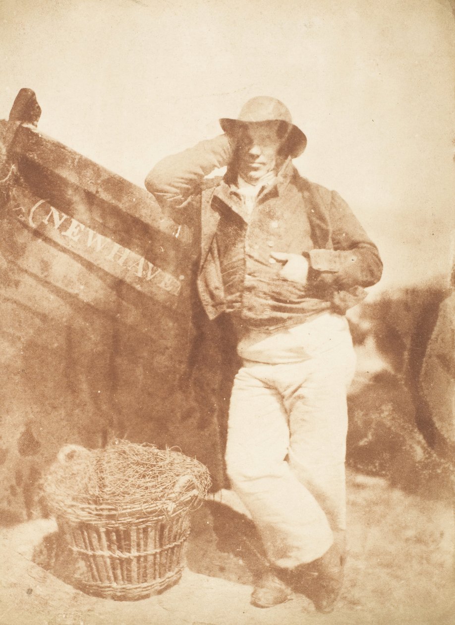 Rybak z Newhaven, 1843-47. Twórcy: David Octavius Hill, Robert Adamson, Hill & Adamson. autorstwa Hill and Adamson
