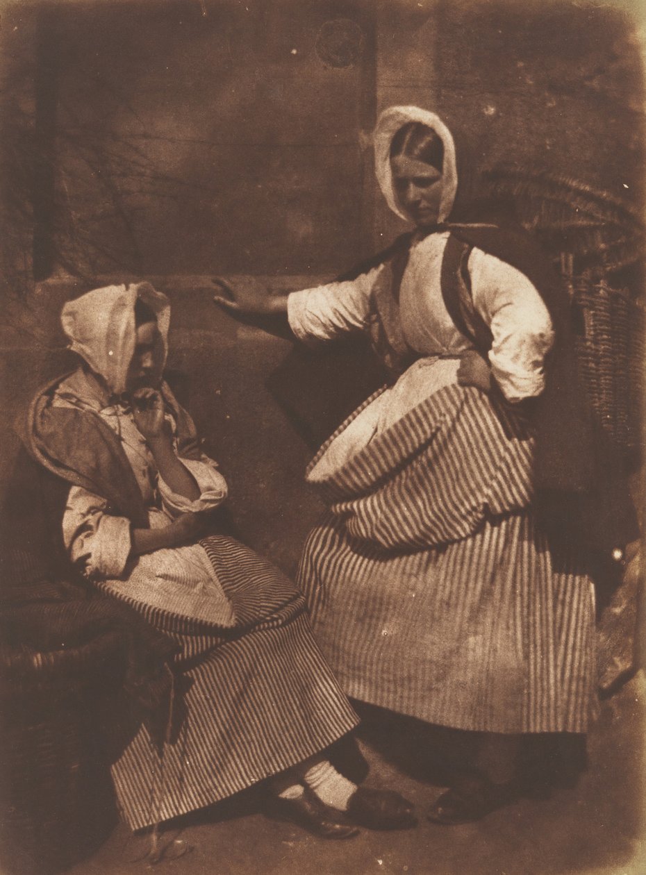 Newhaven Fishwives, ca. 1845. Twórcy: David Octavius Hill, Robert Adamson, Hill & Adamson. autorstwa Hill and Adamson