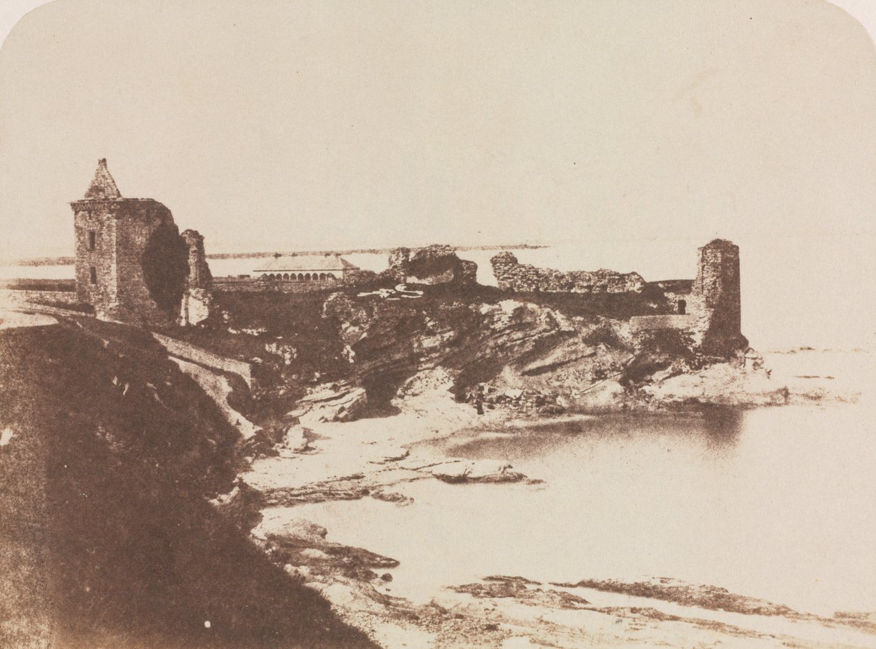 Zamek St. Andrews, od południowego wschodu autorstwa David Octavius Hill