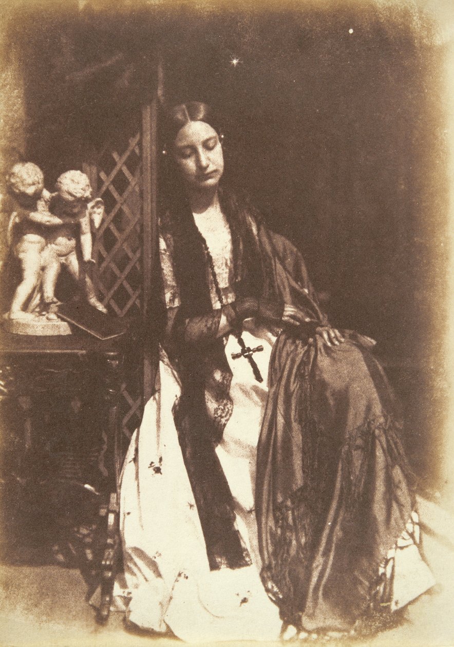 Panna Elżbieta Rigby (1809-1993) późniejsza Lady Eastlake, c.1844 autorstwa David Octavius Hill and Robert Adamson