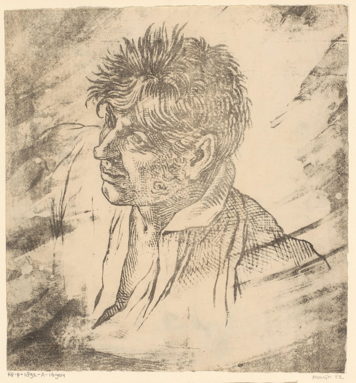 Portret mężczyzny Głowa mężczyzny, profil autorstwa David Pièrre Giottino Humbert de Superville