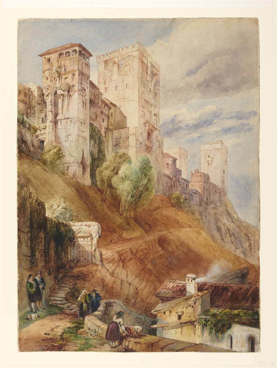 Twierdza Alhambra autorstwa David Roberts