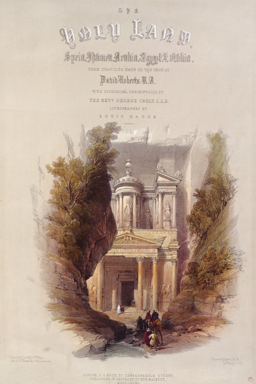 Frontyspis do „Ziemi Świętej”, rytowany przez Louisa Haghe (1806-1885) autorstwa David Roberts