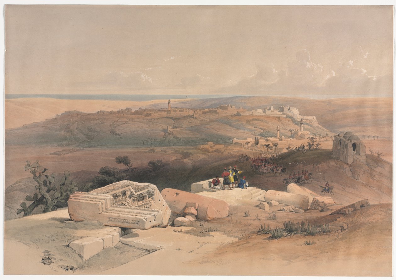 Gaza, 1839. autorstwa David Roberts