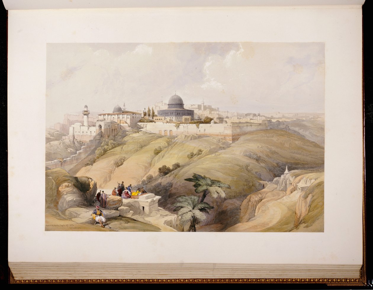 Jerozolima, 9 kwietnia 1839, grawerowana przez Louisa Haghe, 1843 autorstwa David Roberts