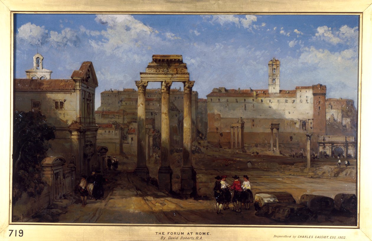 Forum, Rzym autorstwa David Roberts