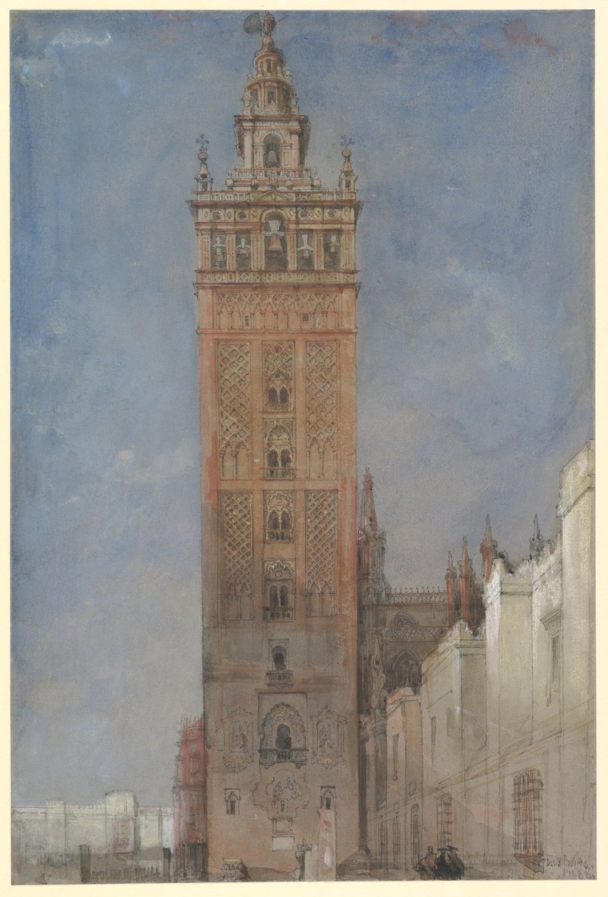 Giralda, Sewilla autorstwa David Roberts
