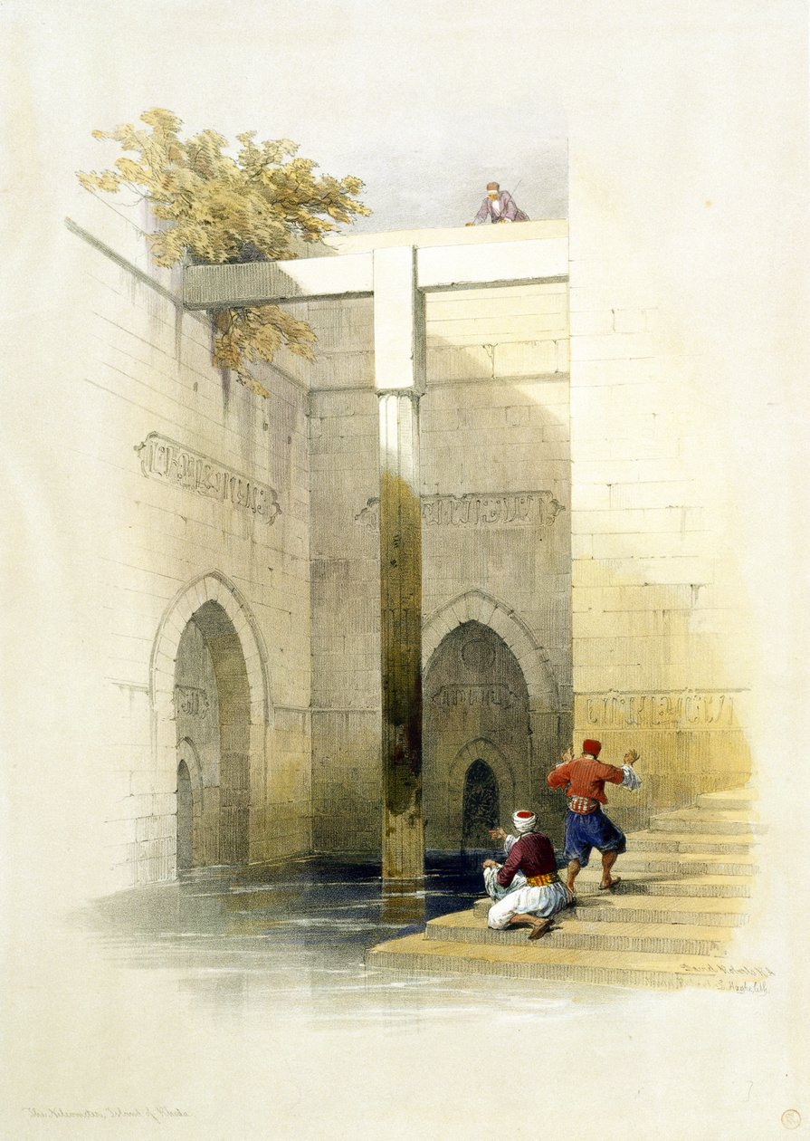 Nileometr na wyspie Al-Rawdah w Kairze z Egiptu i Nubii, tom 3 autorstwa David Roberts