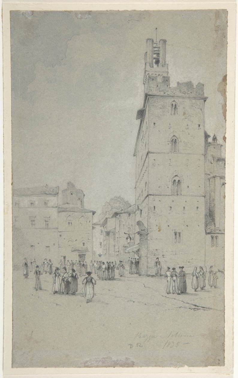 Palazzo dei Priori w Volterze autorstwa David Roberts