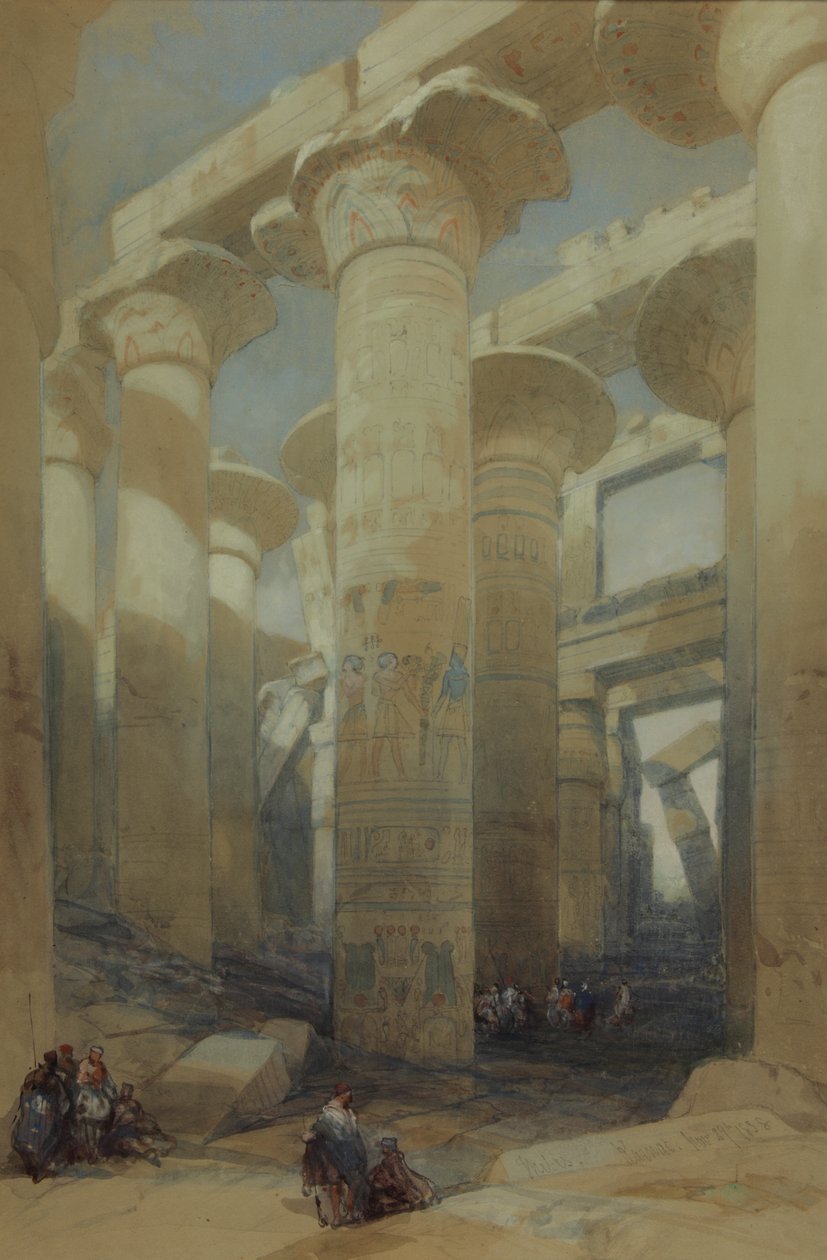 Templet, Karnakpolish autorstwa David Roberts