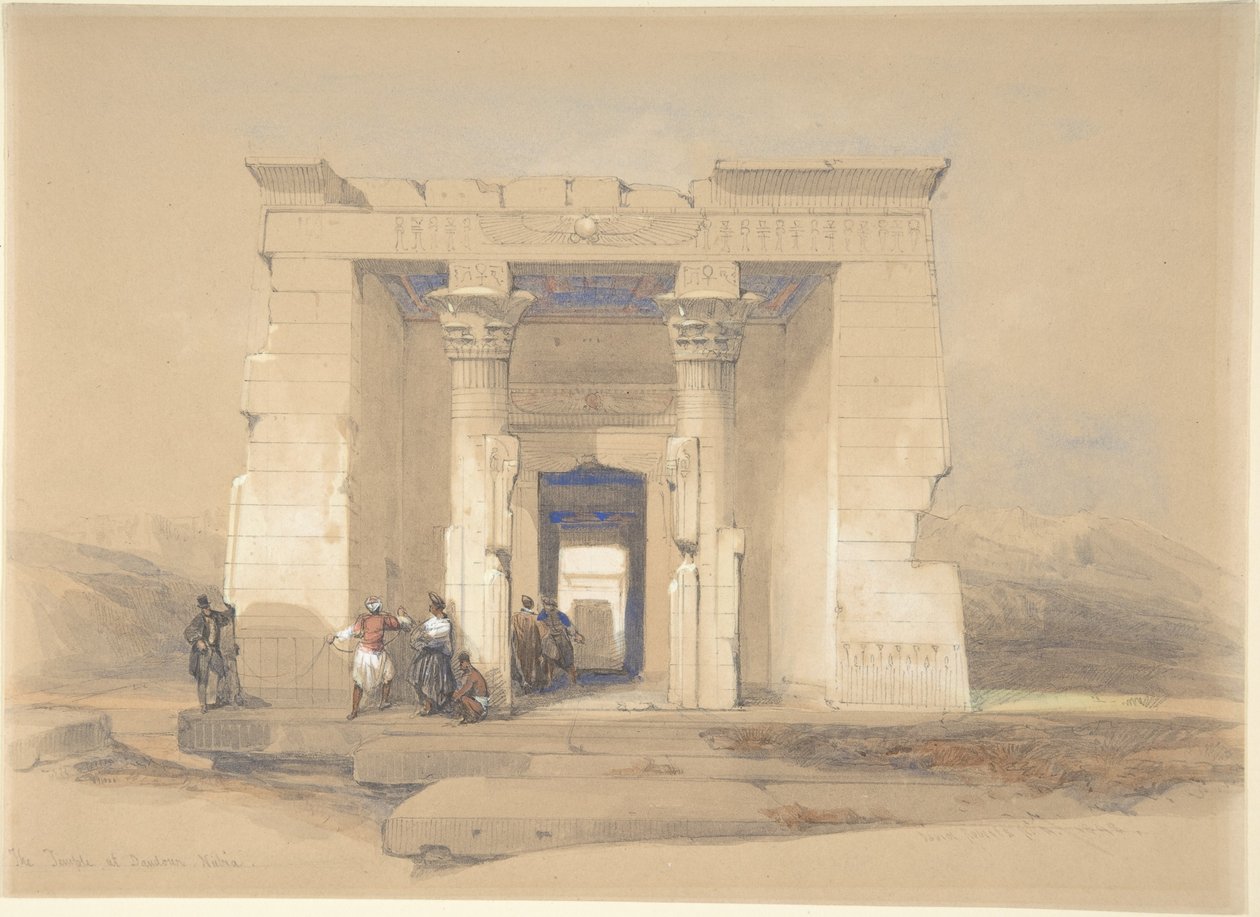 Świątynia w Dendurze, Nubia autorstwa David Roberts
