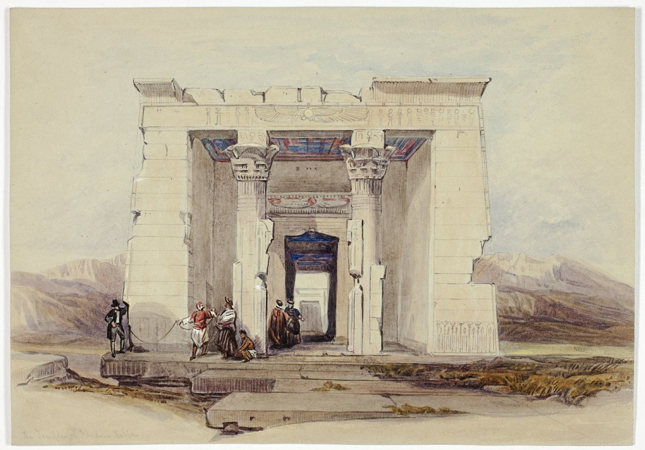 Świątynia Dendur, Nubia (Dendorack, Górny Egipt) autorstwa David Roberts