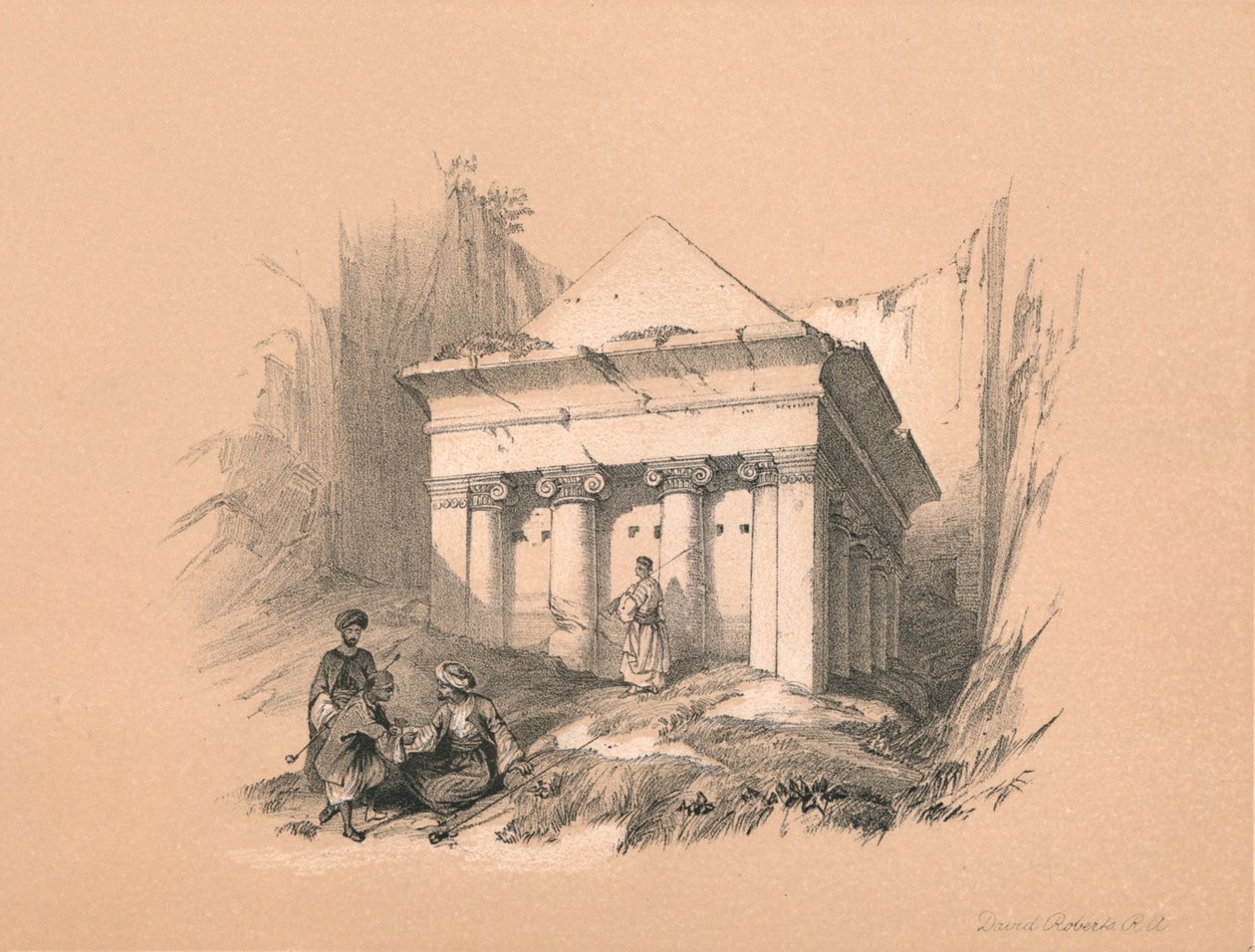 Grób Zachariasza, 1855 autorstwa David Roberts
