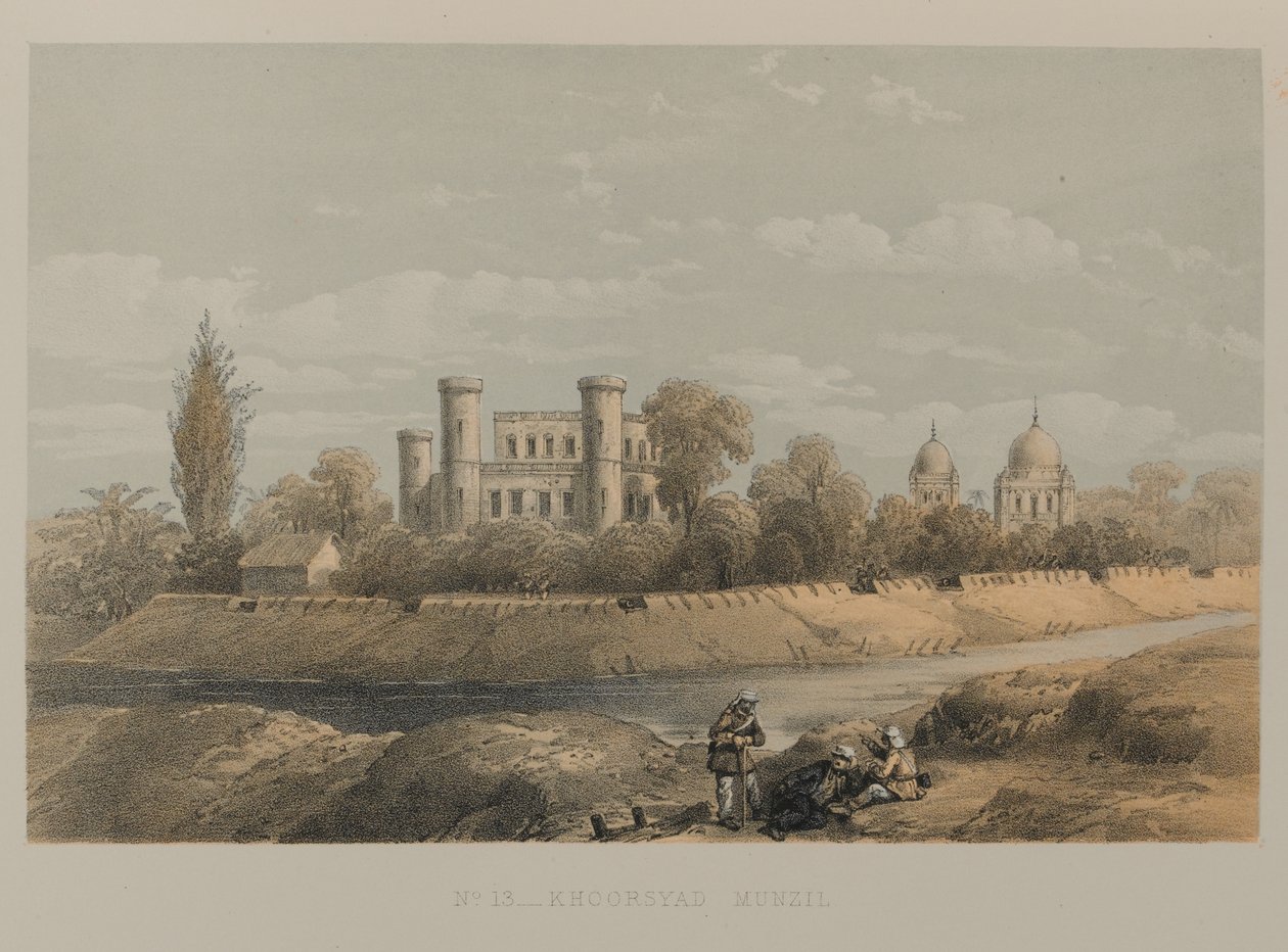 Khoorsyad Munzil, Lucknow autorstwa David Scott Lieutenant Colonel (after) Dodgson
