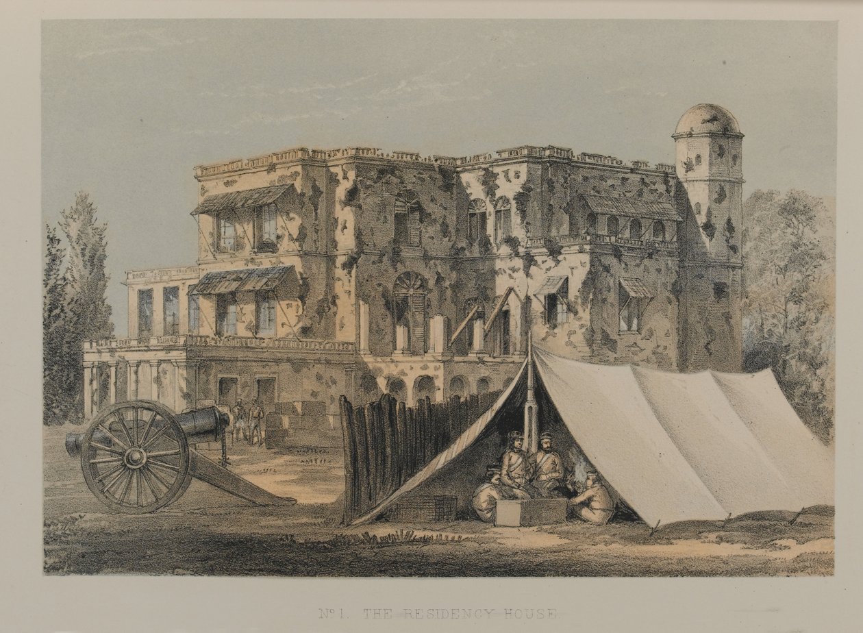 Rezydencja, Lucknow autorstwa David Scott Lieutenant Colonel (after) Dodgson