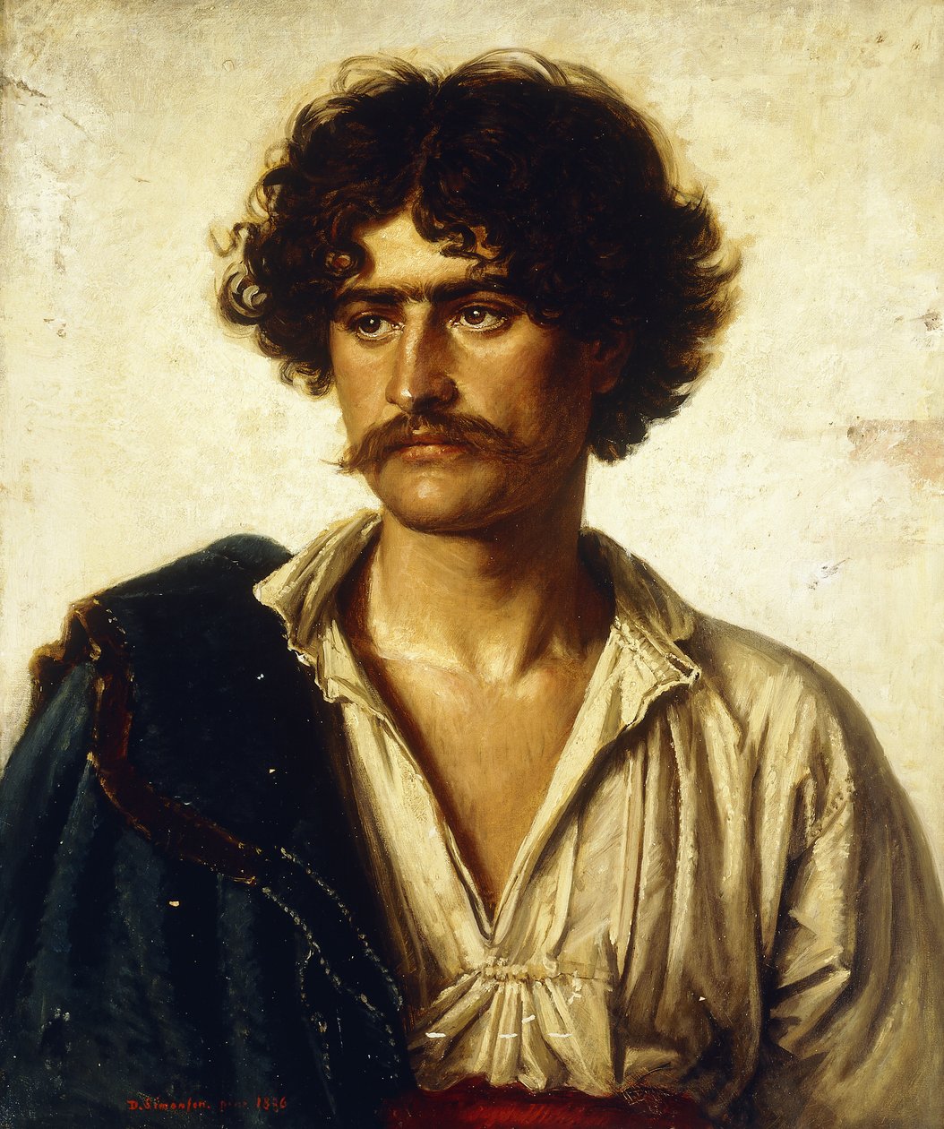 Portret mężczyzny, 1886 autorstwa David Simonson