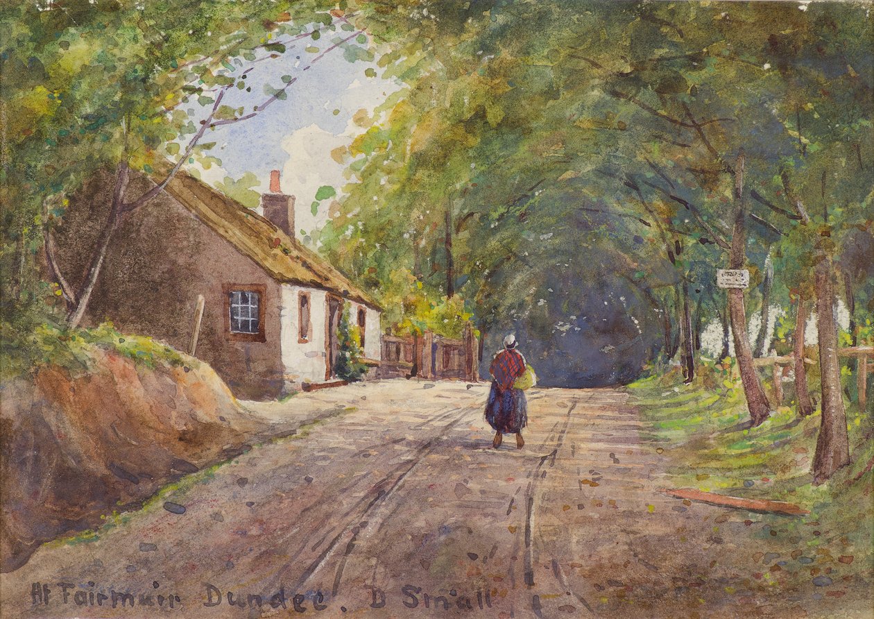 W Fairmuir, Dundee (akwarela) autorstwa David Small