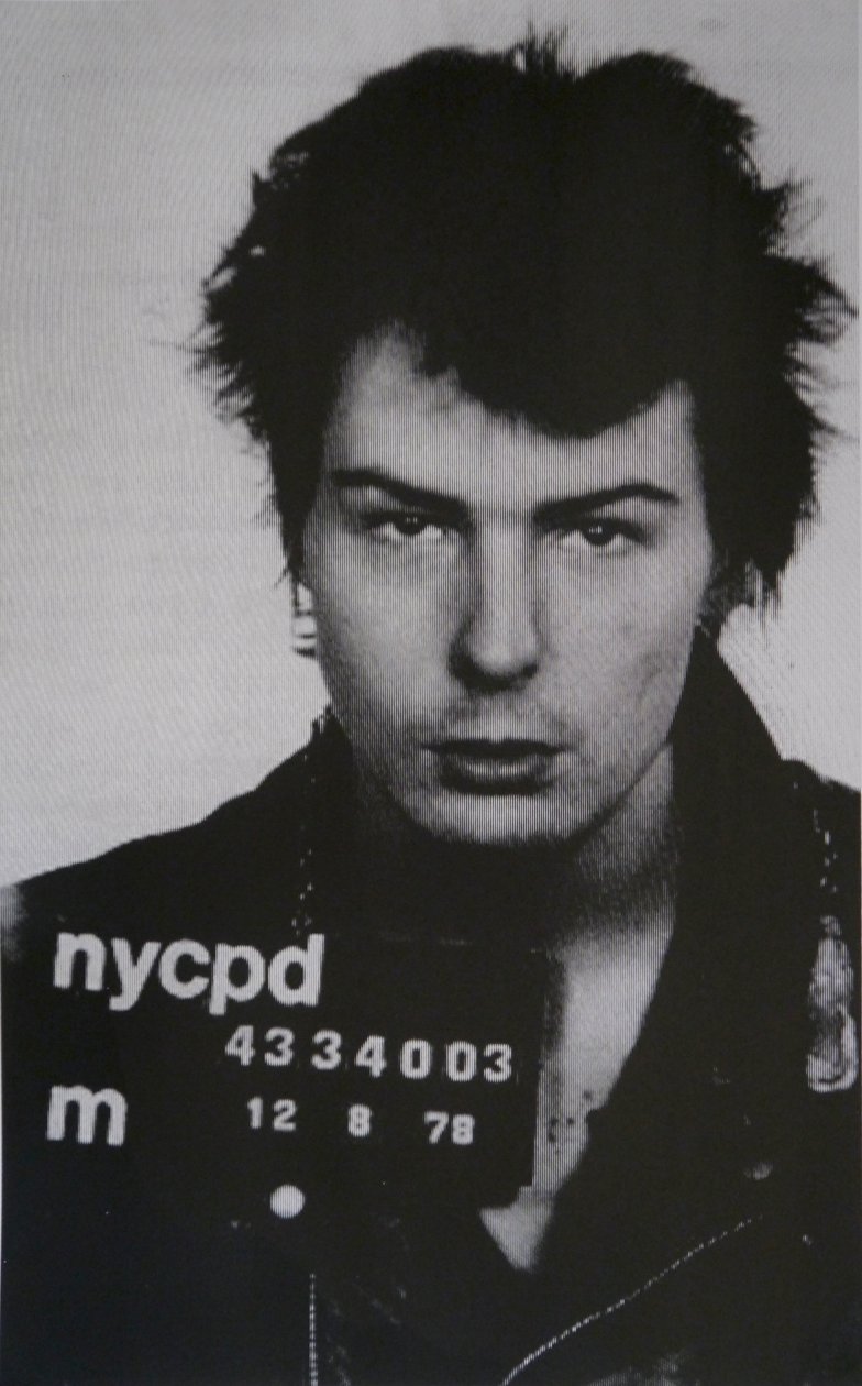 Sid Vicious I (sitodruk na papierze) autorstwa David Studwell