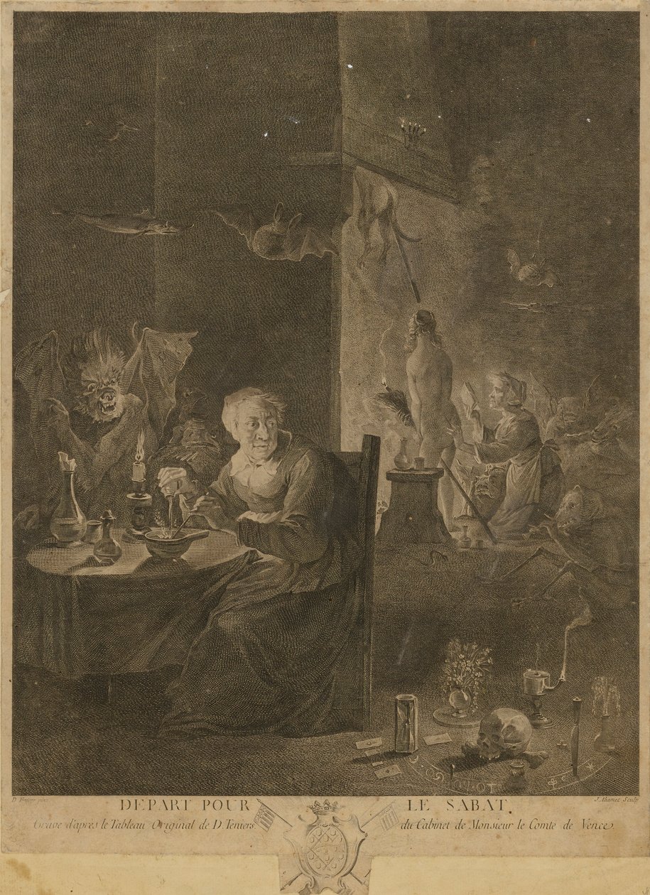 Wyjazd do Sabat autorstwa David Teniers