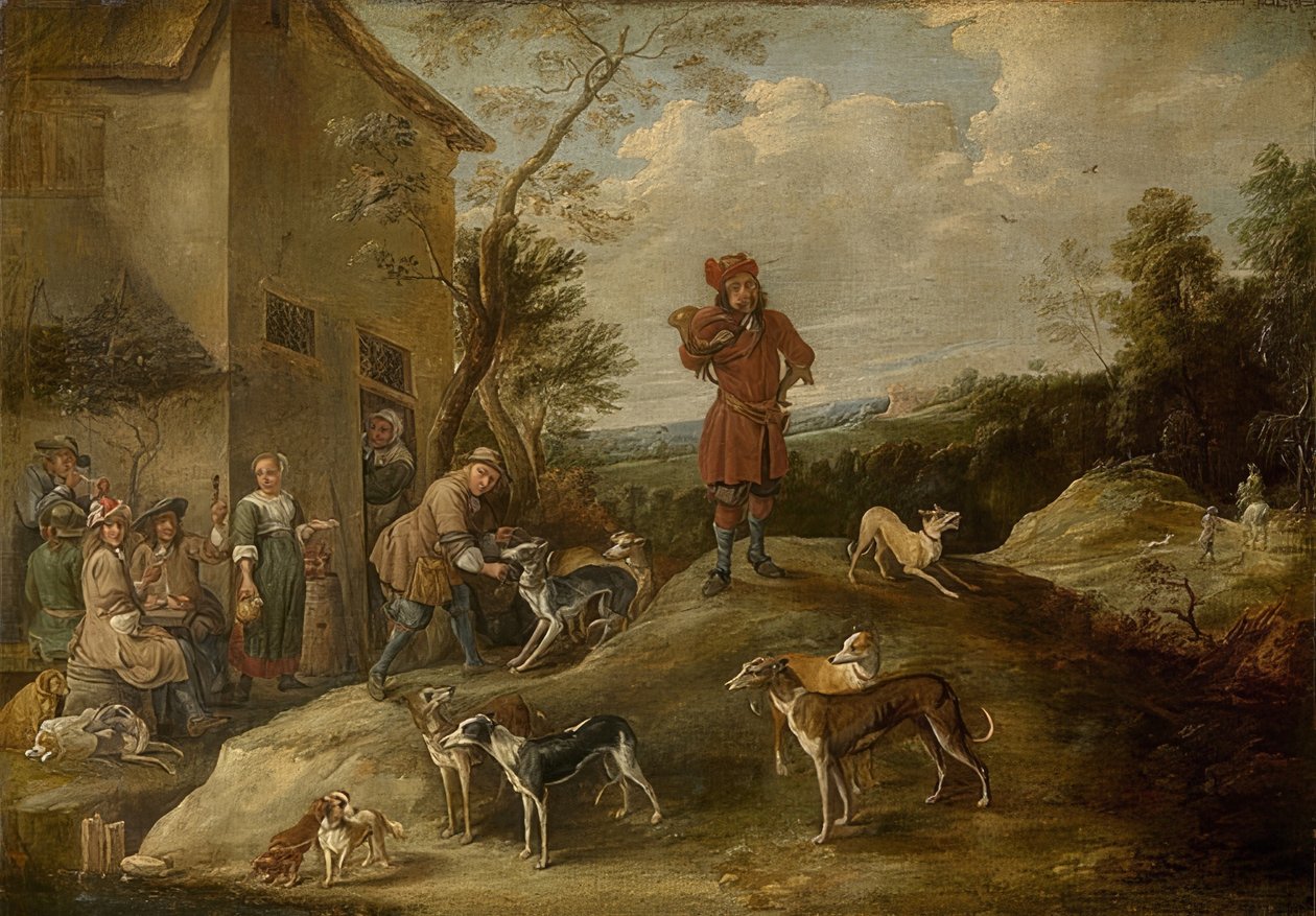 Odpoczywający łowca autorstwa David Teniers the Elder