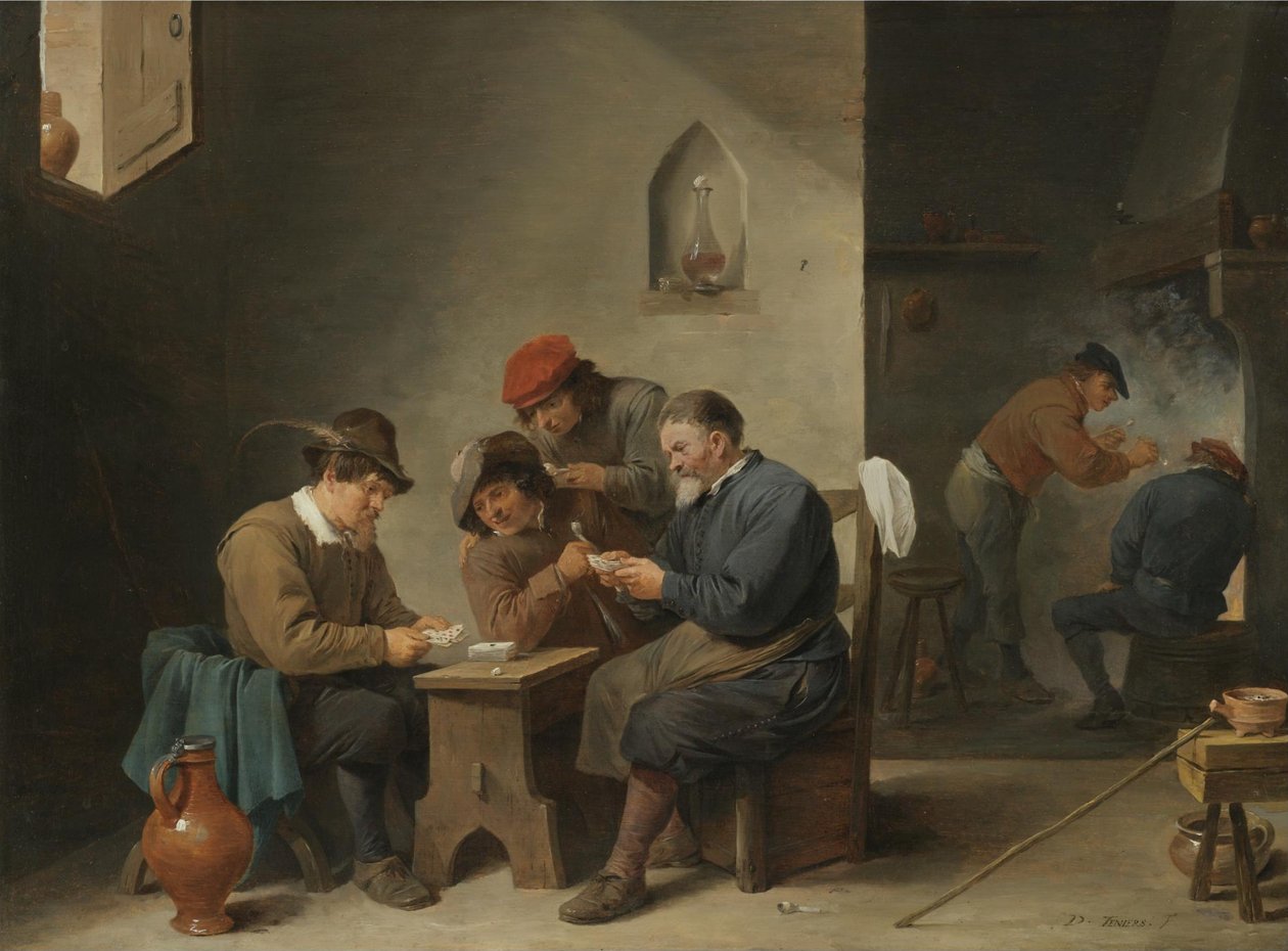 Gracze karciani autorstwa David Teniers the Younger