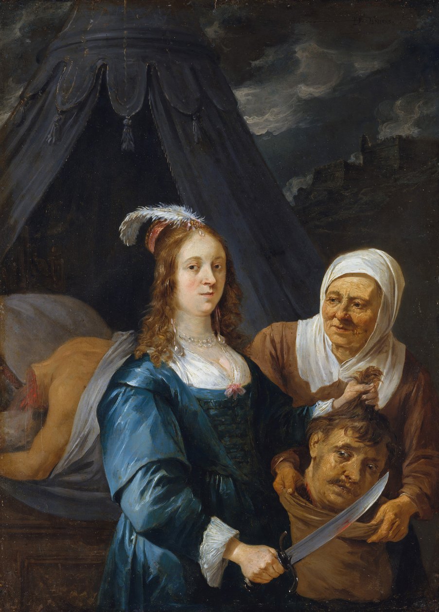Judyta z głową Holofernesa, lata pięćdziesiąte XVII wieku. autorstwa David Teniers the Younger