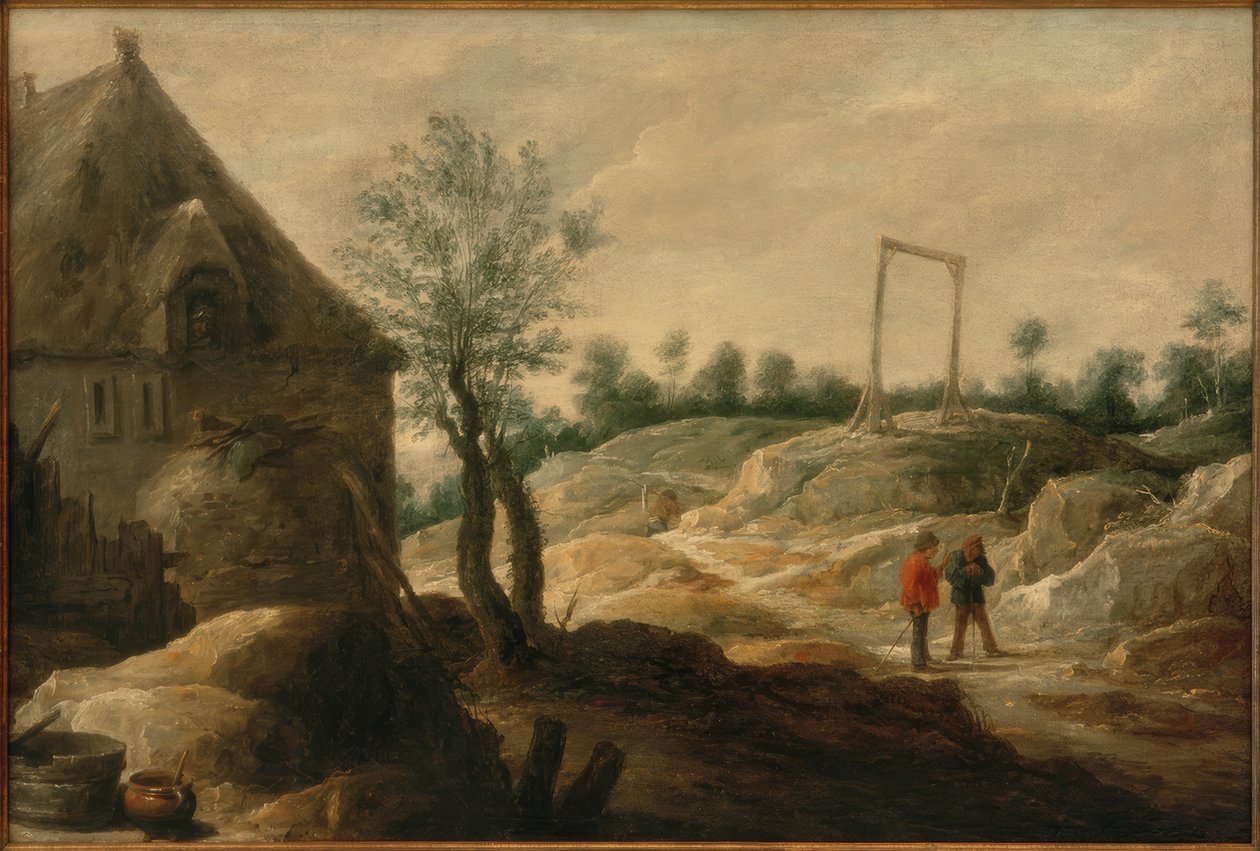 Krajobraz z domem wiejskim autorstwa David Teniers the Younger