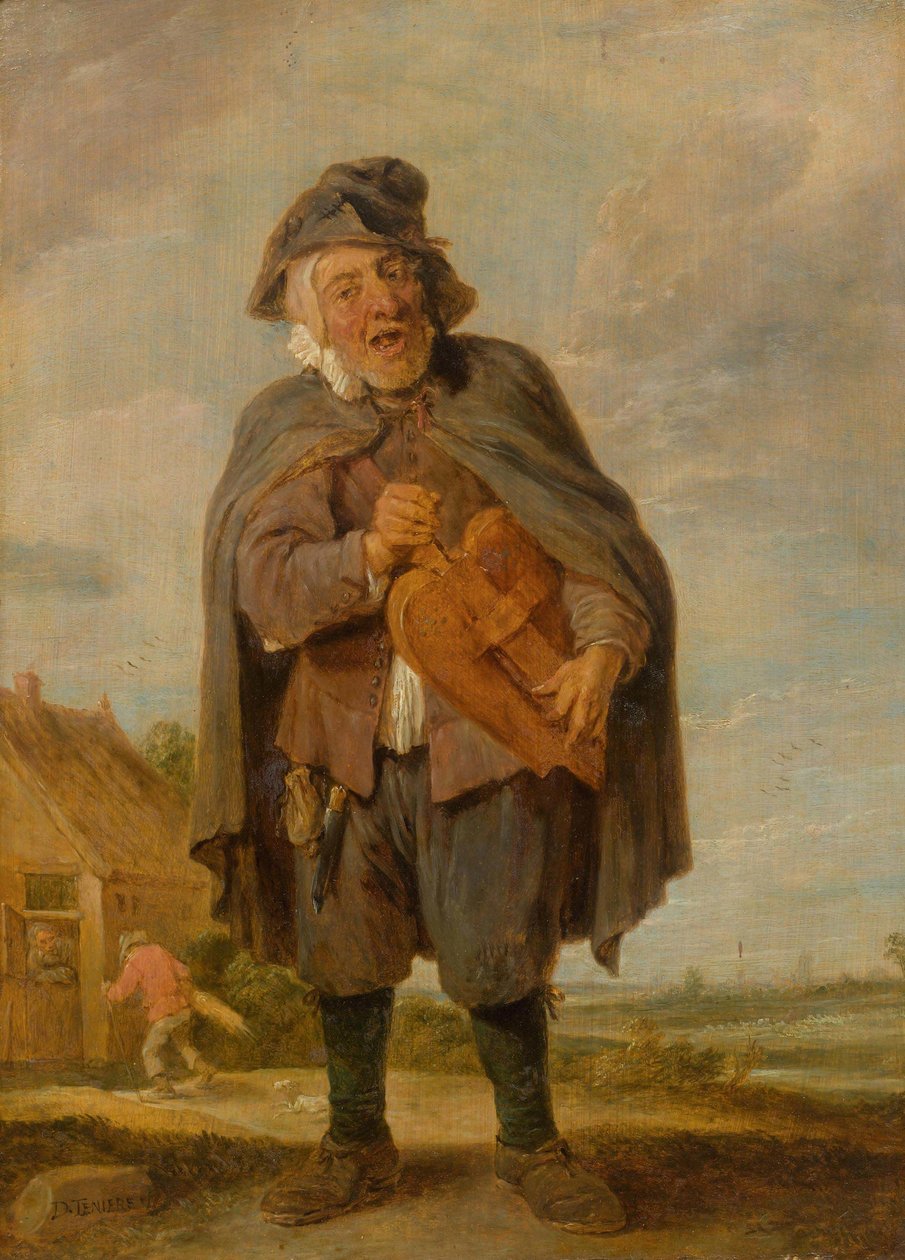 Tworzenie muzyki za pomocą organów beczkowych autorstwa David Teniers the Younger