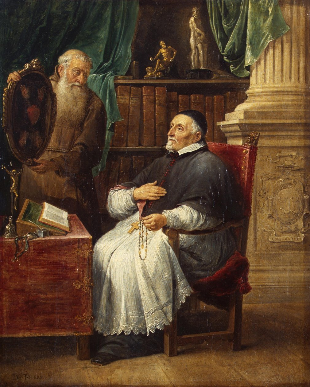 Portret biskupa Antoniusa Triesta i jego brata Eugeniusza, kapucyna autorstwa David Teniers the Younger