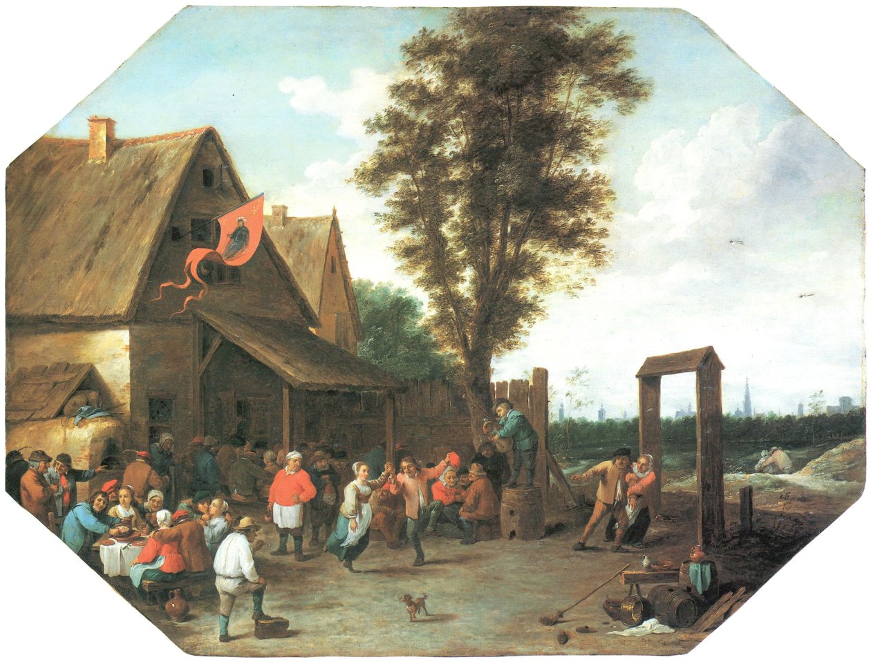 Festiwal wioski z okazji Dnia Świętego Jerzego autorstwa David Teniers the Younger